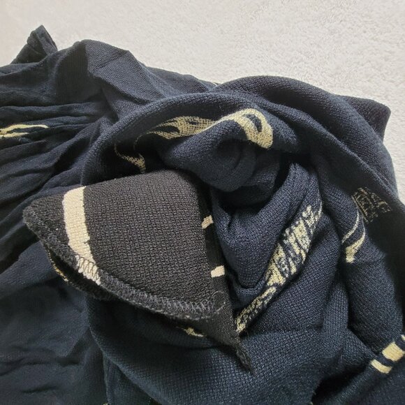 Exotica Carmel Womens Asymmetrical Black & Gold Printed Tunic Top Short Sleeve - Picture 4 of 8